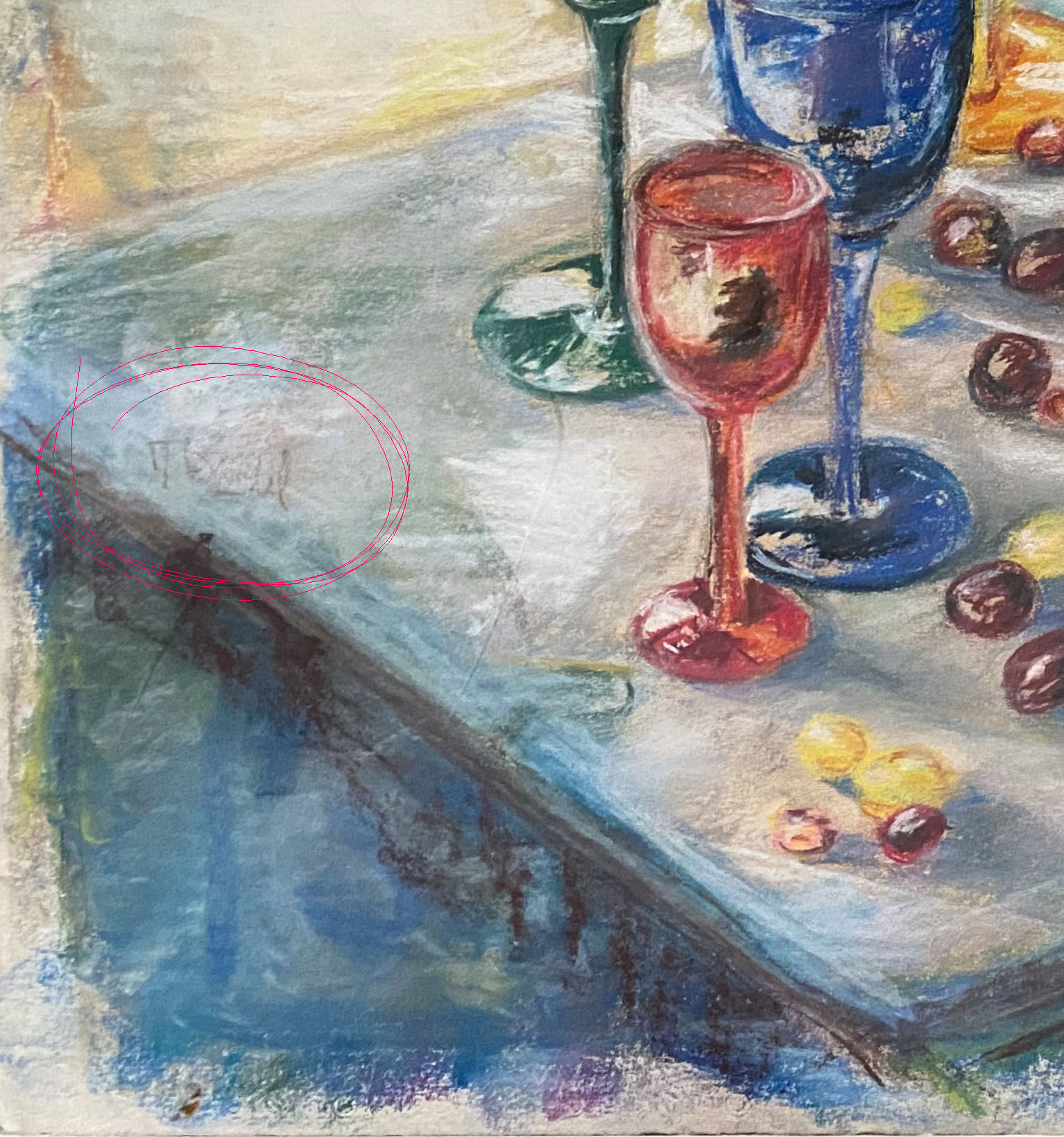 "Let's raise our glasses" by Martine Bardel