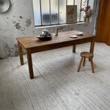 Farmhouse table in elm and pine 2m