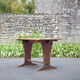 Vintage wood bistro table