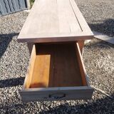 Farmhouse table with drawers