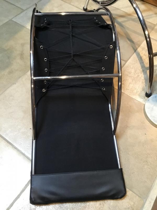 1980 metal and sky vintage long chair