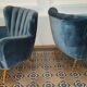 Superb pair Wing chair years 50 club chairs.