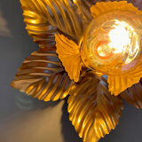 Vintgae wall light in gold metal