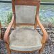 Paire de fauteuils à crosse Empire Restauration 1900s