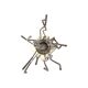Vintage 2000s Quasar Holland Floor Lamp - Sculptural Stainless Steel