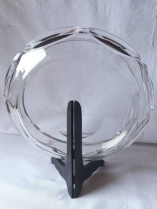 Coupe cristal de Baccarat jatte estampille saladier plat centre de t