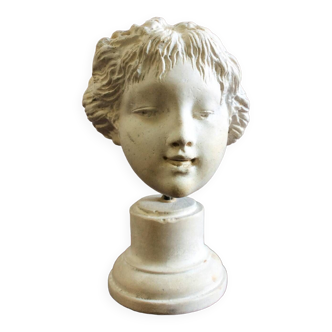Plaster head of a young girl