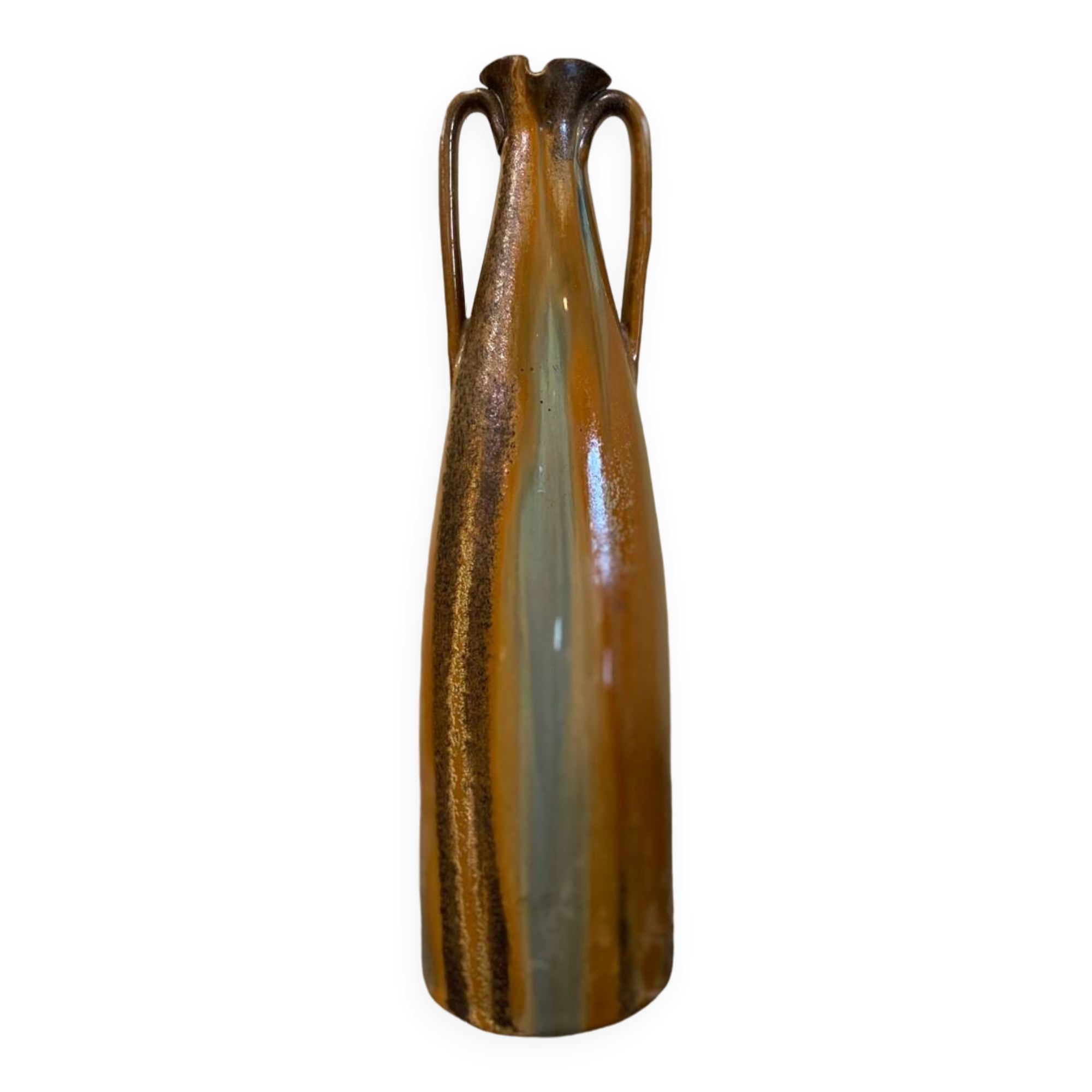 Enameled stoneware carafe