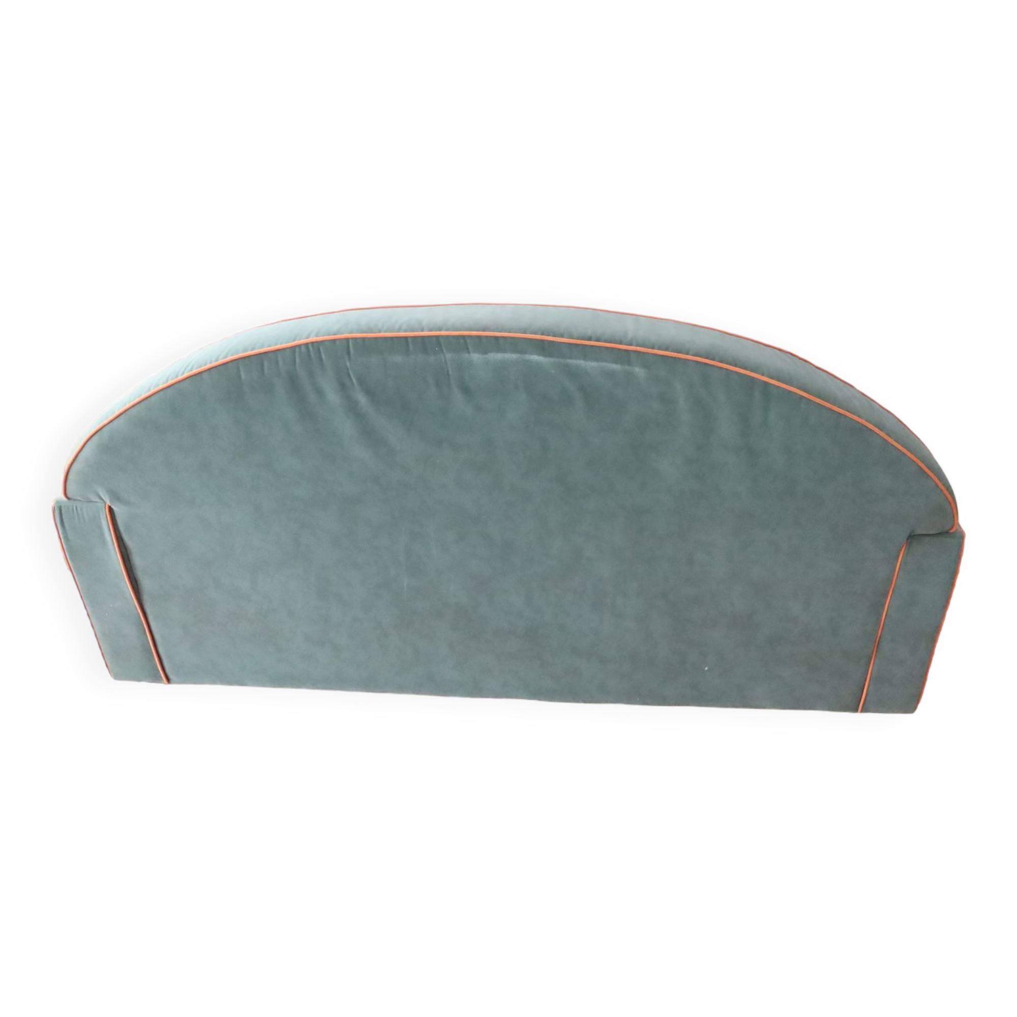 Velvet club sofa - 4 seats - damaged