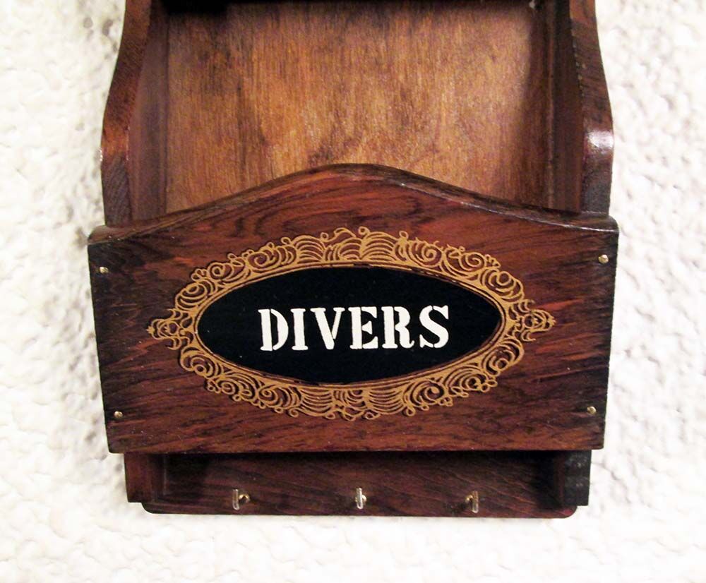 Wooden wall mail door