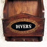 Wooden wall mail door