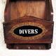 Wooden wall mail door