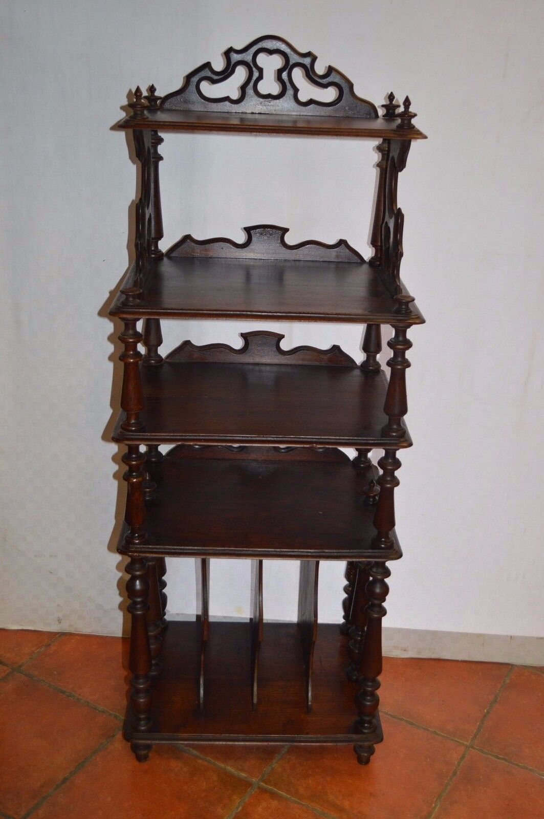 Rosewood music rack, shelf