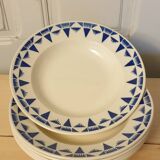Six assiettes Gaston de Badonviller