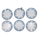 6 Assiettes plates Saint Amand Platane