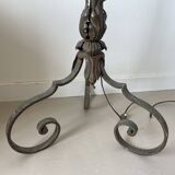 Florentine floor lamp in old painted sheet metal