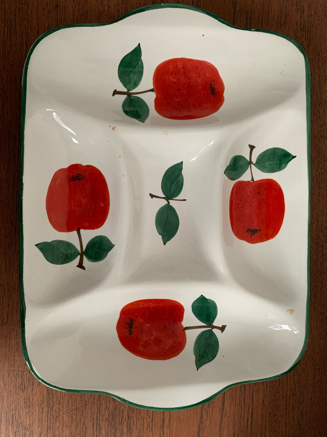 Italian earthenware top, hand painted 1963