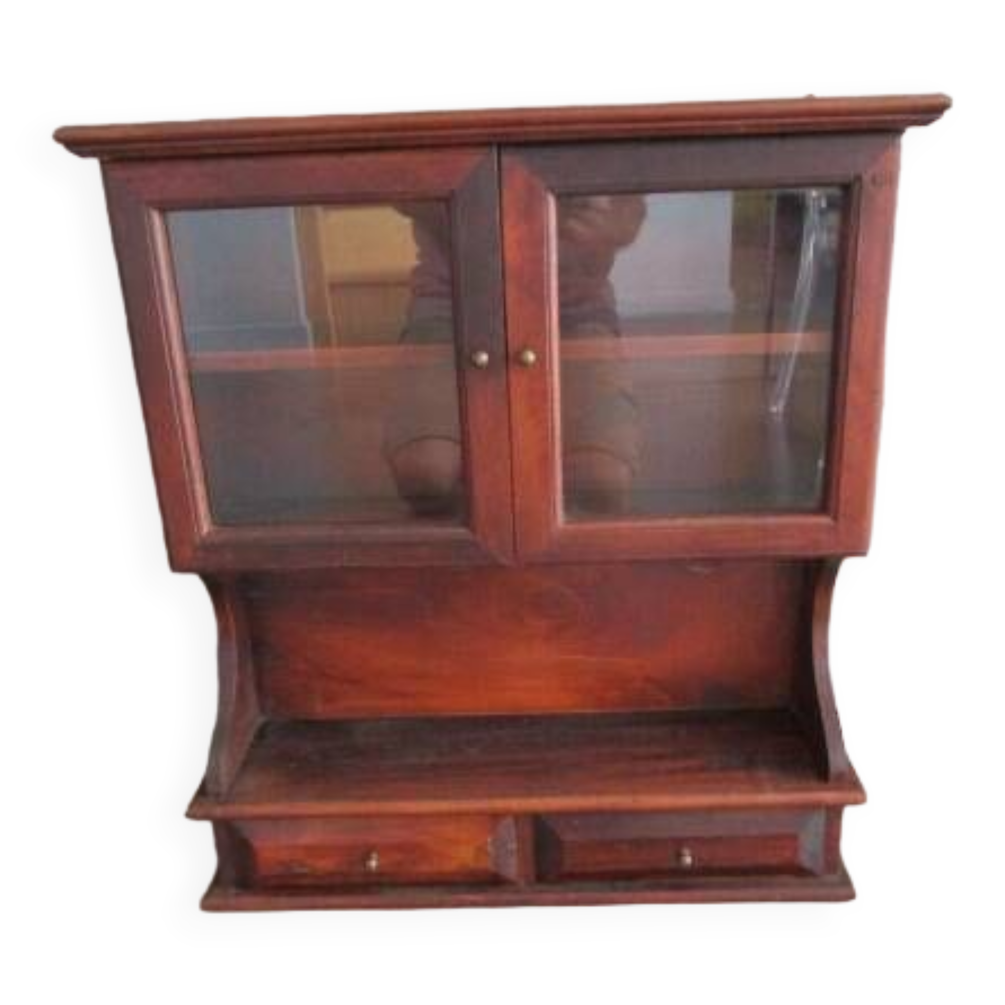 vitrine murale ancienne en bois