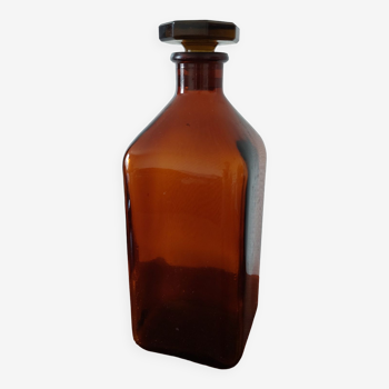 Vintage amber bottle