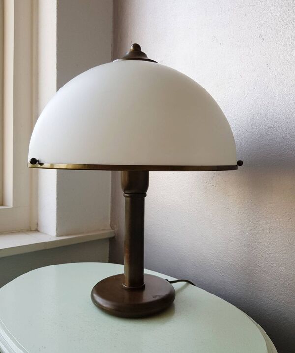 lampe de table champignon blanc années 1970 âge spatial