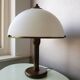 White mushroom table lamp 1970s space age