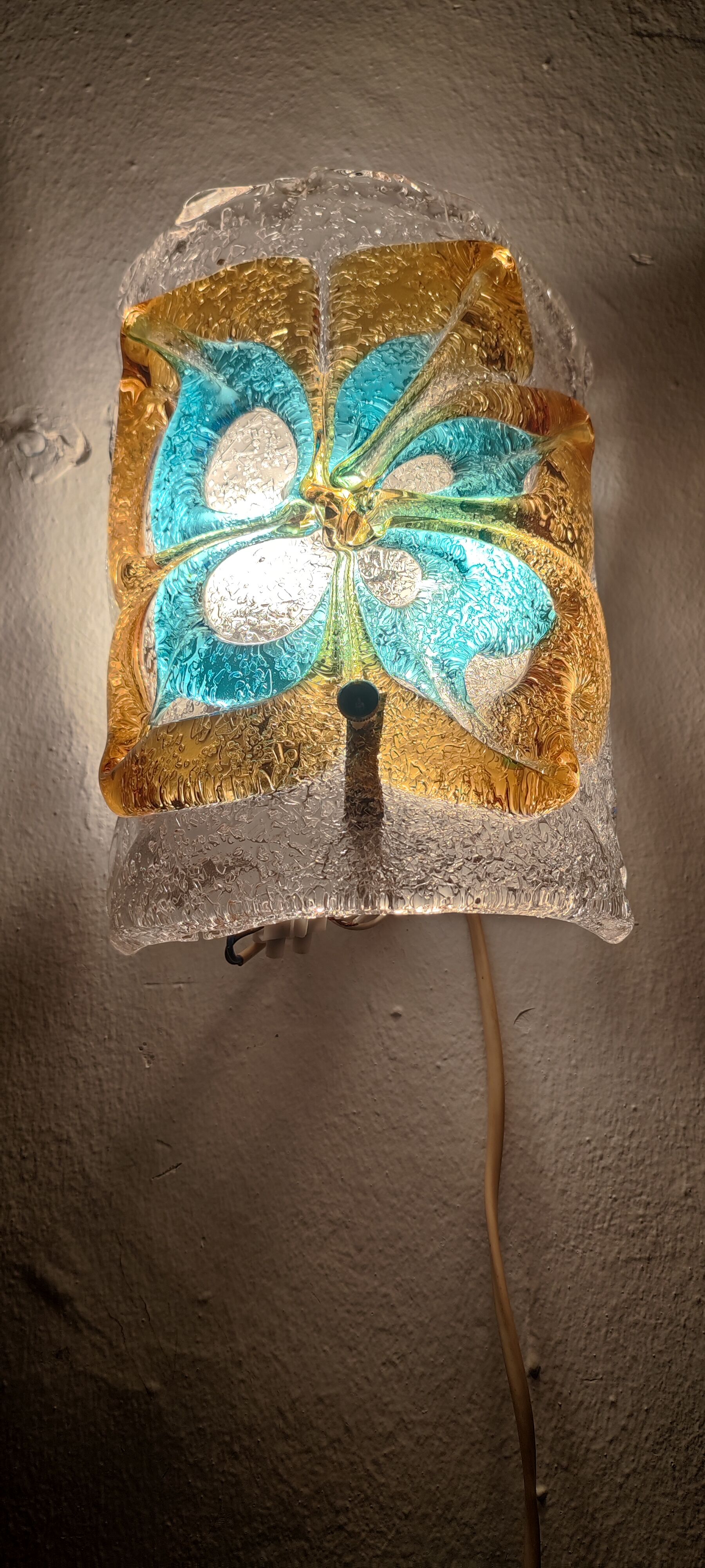 Applique murale en verre de Murano