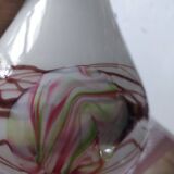 White Opaline Pop Art Ball Vase by Florence