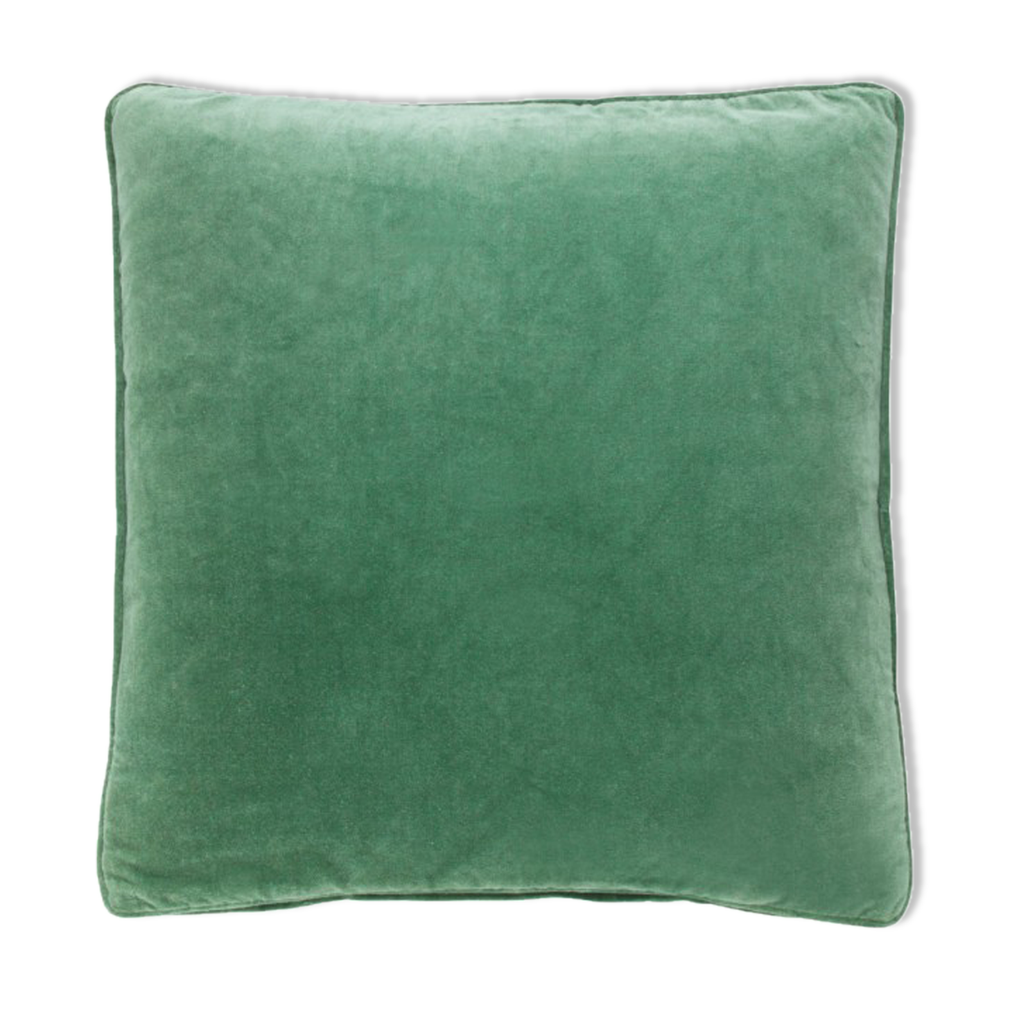 Coussin en velours 50x50cm couleur vert lichen