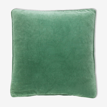 Velvet cushion 50x50cm lichen green color