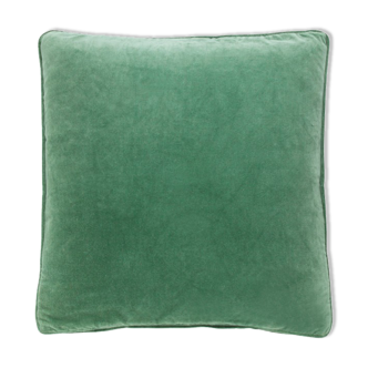 Coussin en velours 50x50cm couleur vert lichen