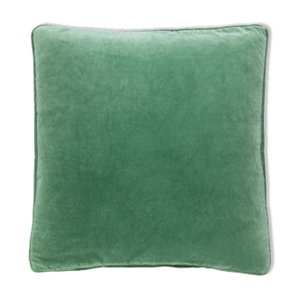 Velvet cushion 50x50cm lichen green color