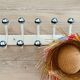 70s metal coat rack