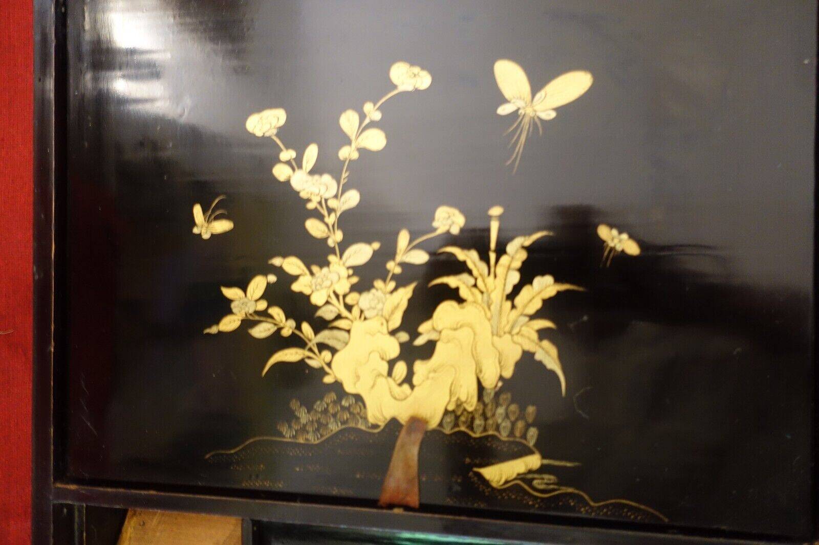 19th century Asian lacquer writing desk Napoleon III