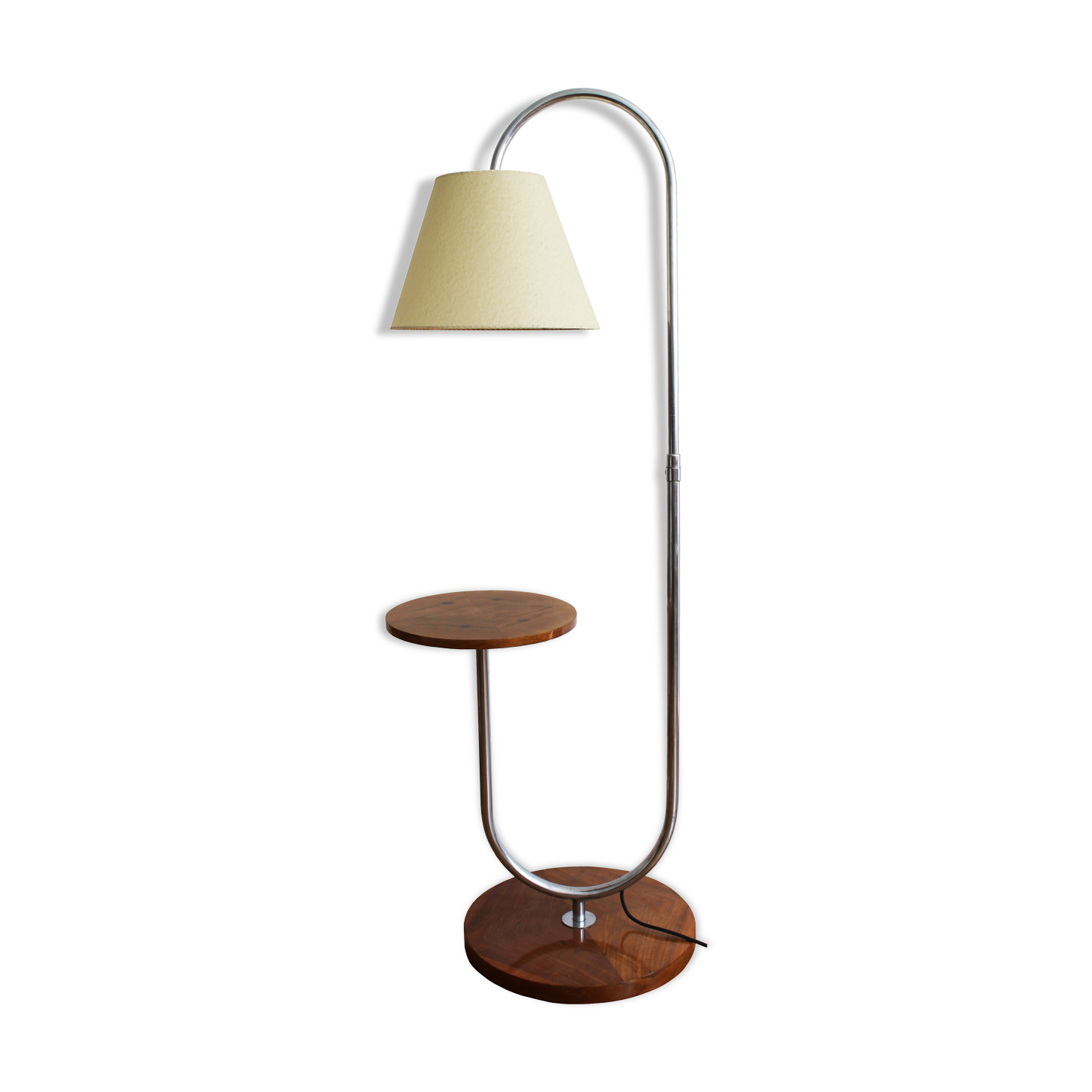 Bauhaus chromed floor lamp from Slezak 1930
