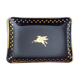 Empty pocket cup Pegasus in blue and gold crystal - advertising Mobil