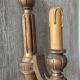 Pair of wooden appliques, old-age gilding