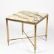 1960s brass and marble side table