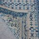 Berber carpet, white and blue 125 x 80 cm