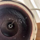 West Germany ceramic lamp and pleated lampshade