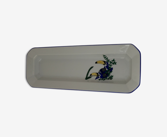Vide poche toucans en porcelaine de Limoges, Sophie d'E pour Philippe Deshoulieres