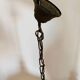 Suspension nacre et laiton, motifs fleuris