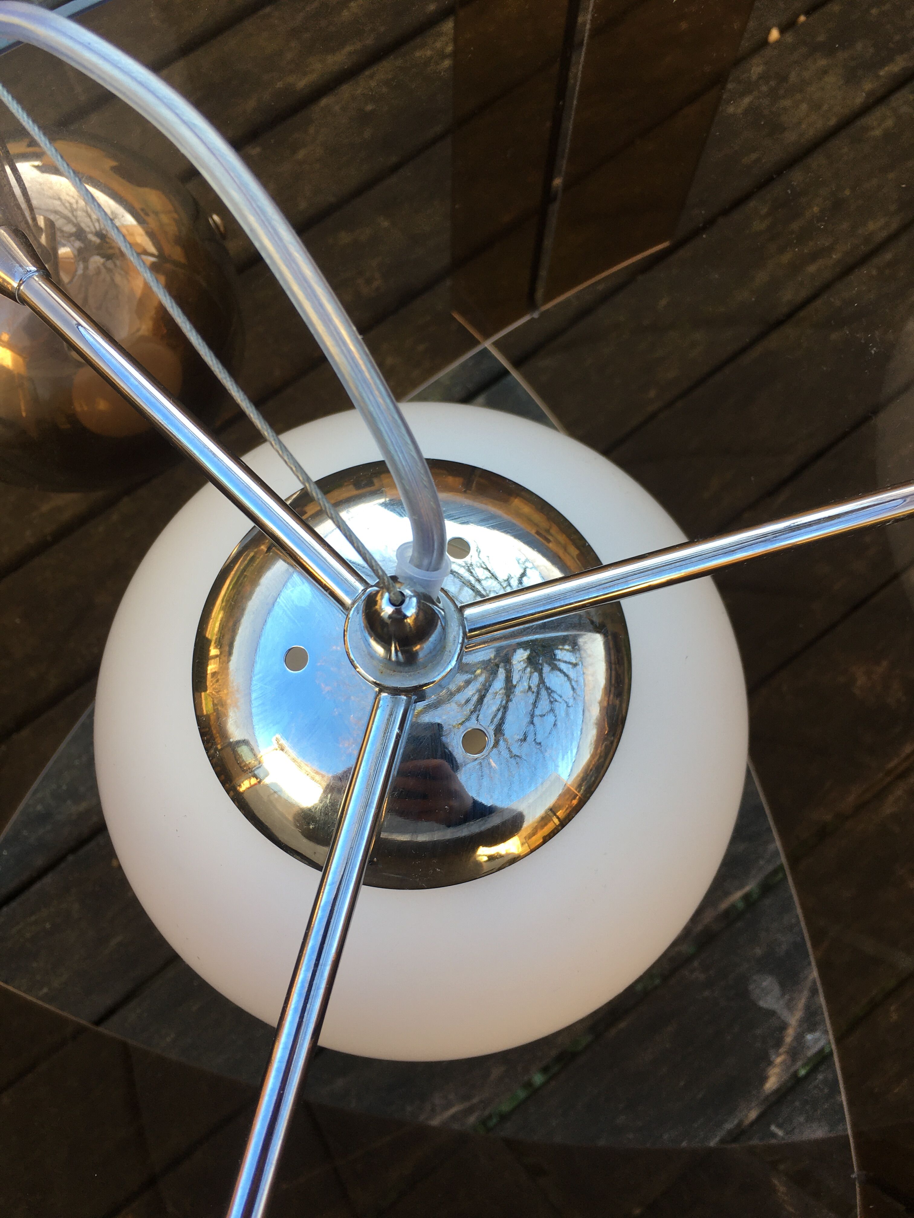 Smoked glass hanging