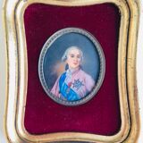 Miniature Napoleon III on ivory