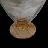 Amber liquor service 1930 glass and faceted carafe