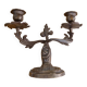 Paire de chandeliers en bronze doré