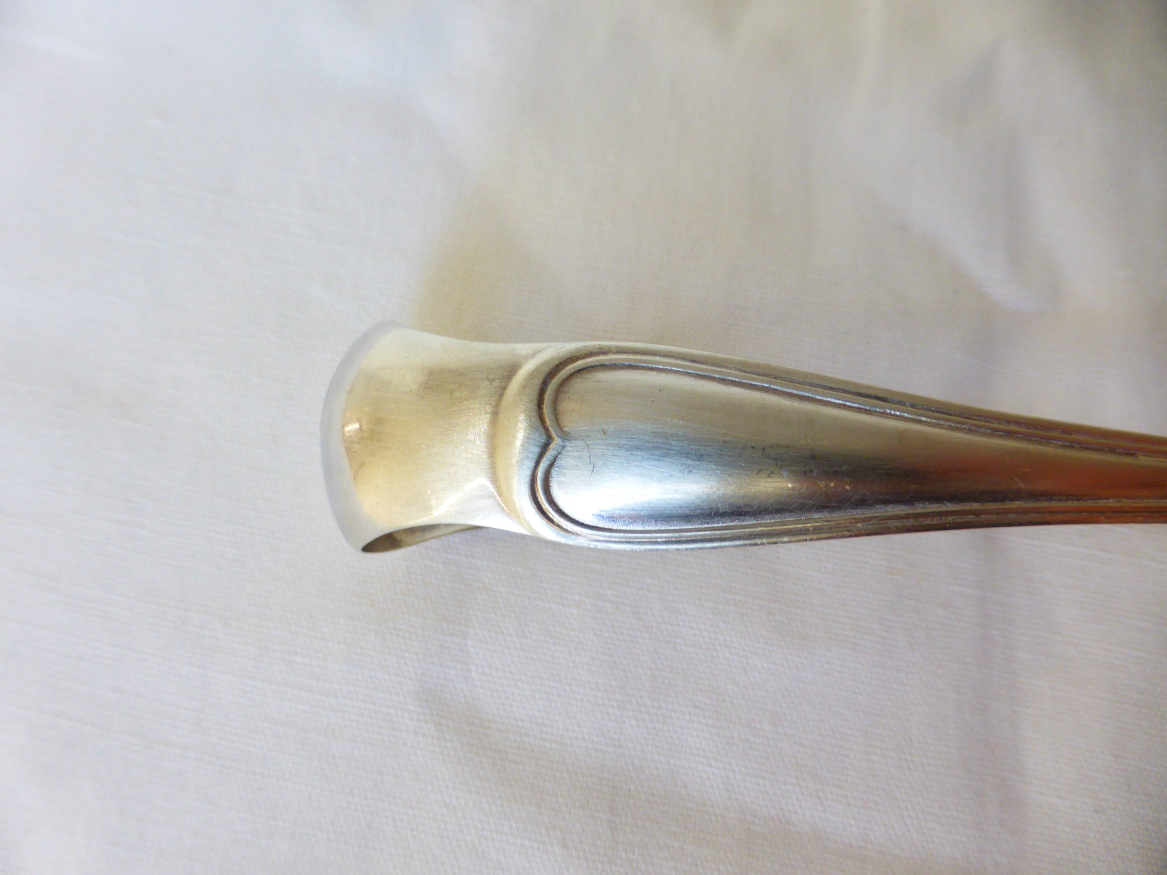 Silver-plated metal sugar tongs SFAM vintage 220671