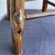 Chestnut and bamboo stool