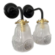 Pair of new electrified Art Deco wall lamps