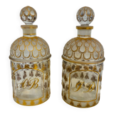 Lot of 2 bottles of vintage Guerlain Cologne perfume.