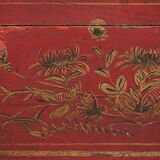 Small antique chest with floral details (c.1900) #30